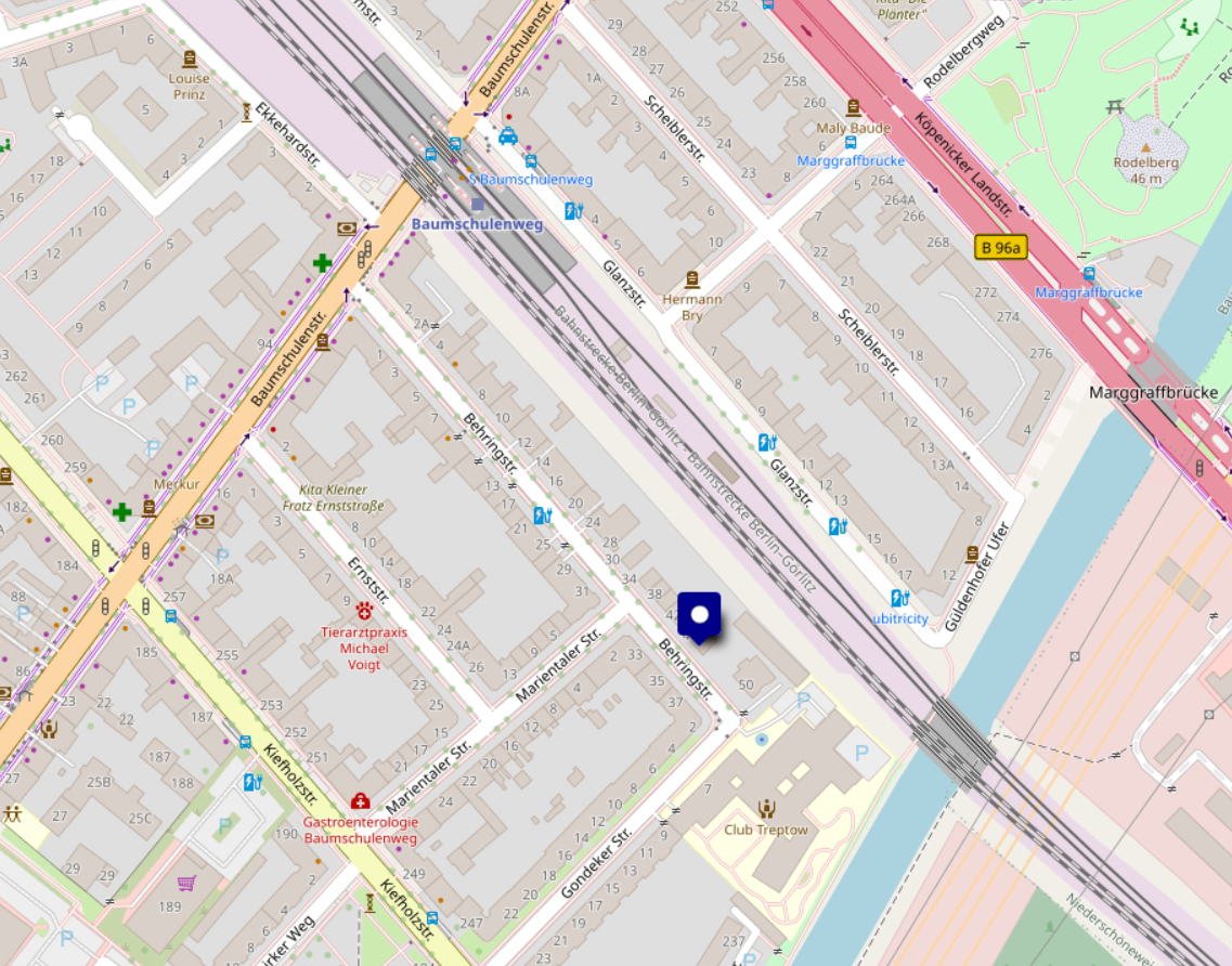 Karte: Behringstraße 48, 12437 Berlin